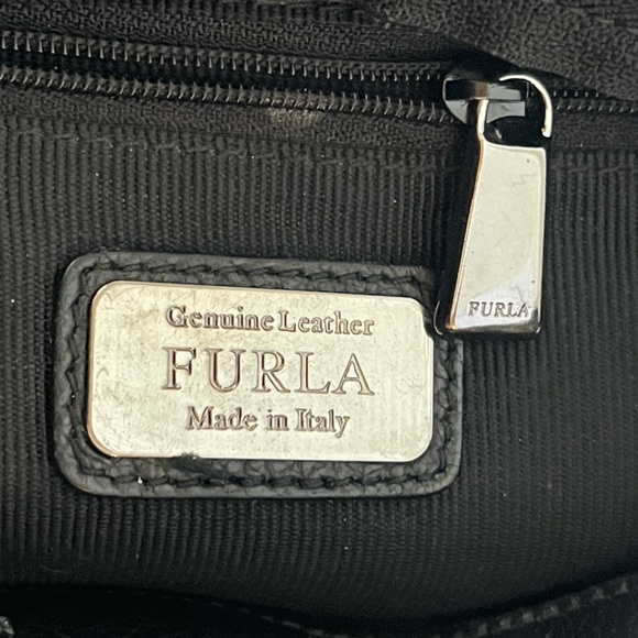 Furla Black Backpack with Studs EUC - Picture 8 of 16